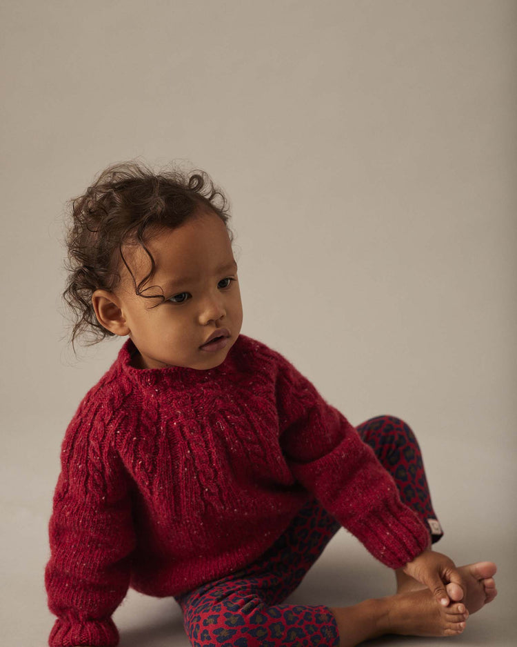 cozmo animal print baby leggings in red baby Little