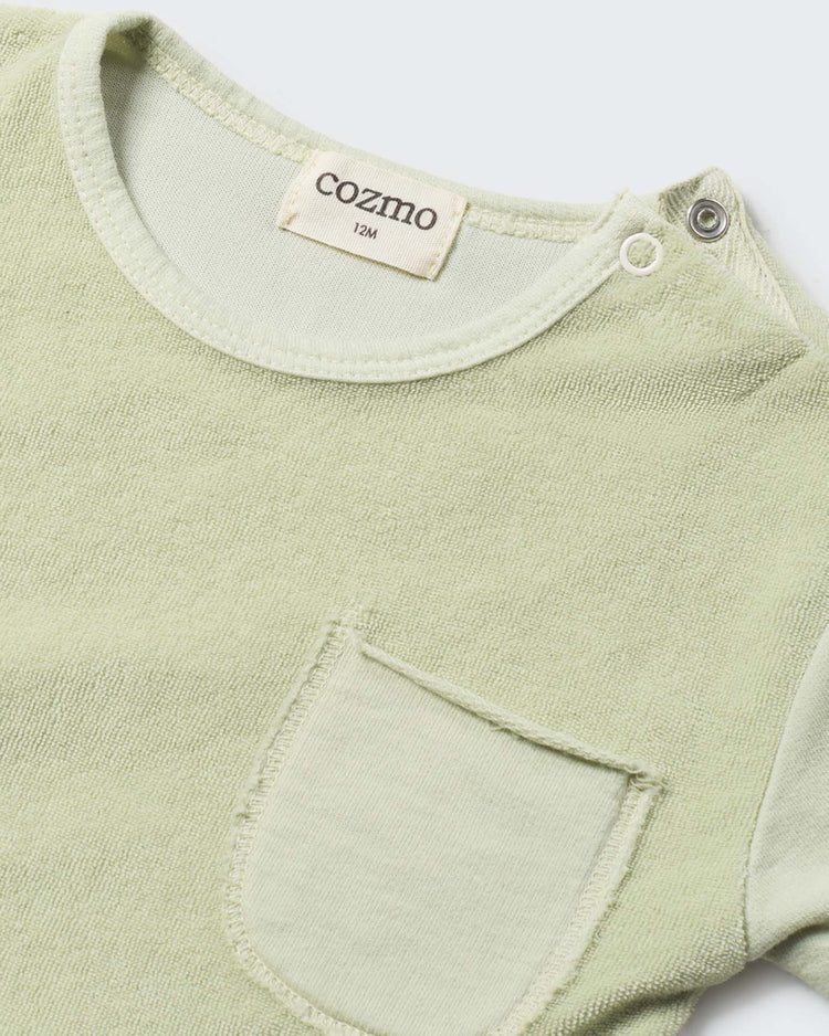 cozmo nuc baby tee in green baby Little