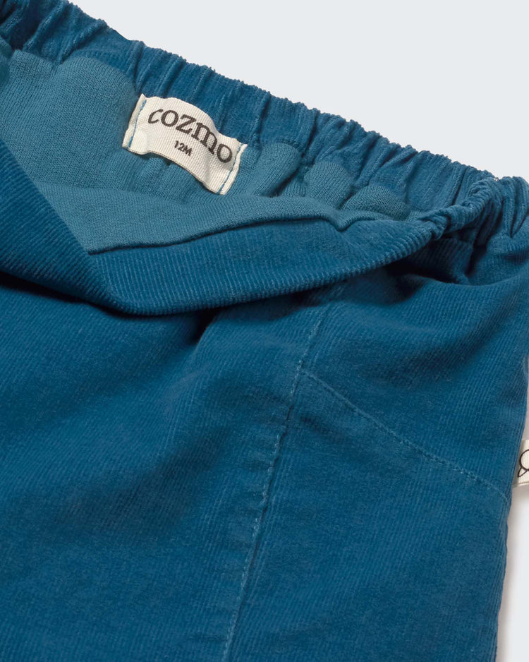 cozmo quito corduroy baby pants in blue midnight baby Little