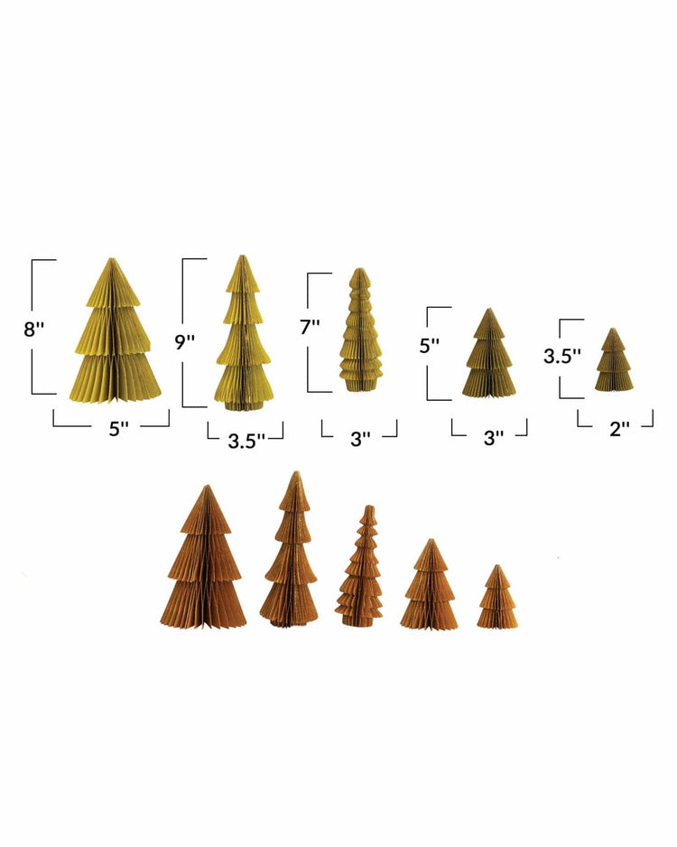 creativeco - op paper honeycomb trees w/ glitter room Little