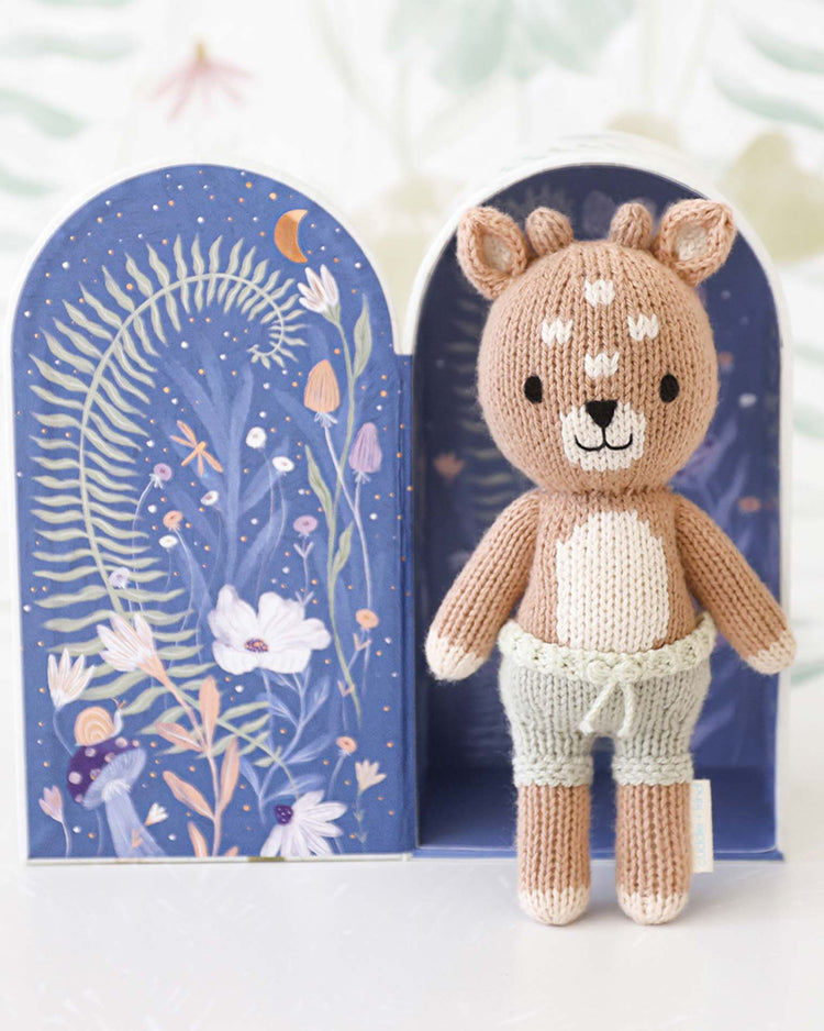 Little cuddle + kind play tiny elliot the fawn