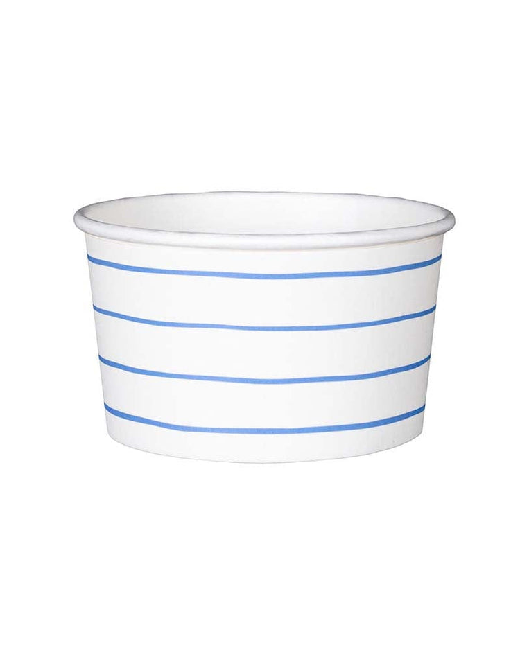 Little daydream society party cobalt frenchie stripes treat cups