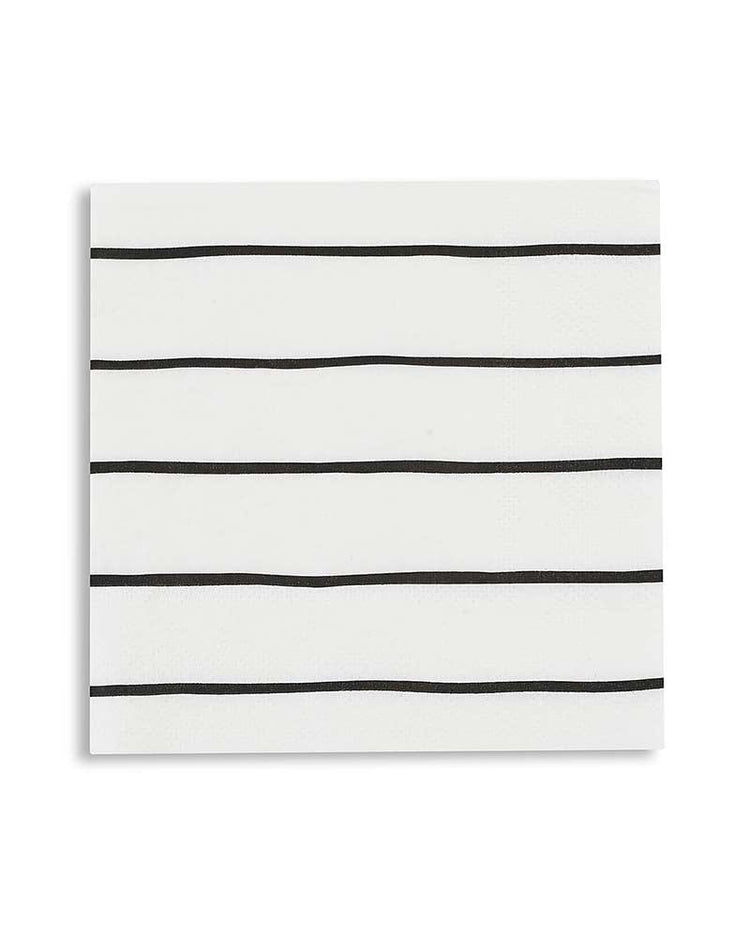 Little daydream society party ink frenchie striped petite napkins