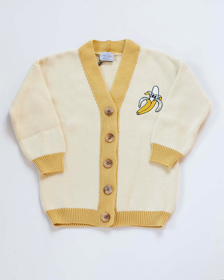 Little dear sophie kids banana cardigan in yellow