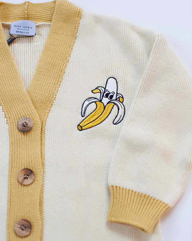 Little dear sophie kids banana cardigan in yellow