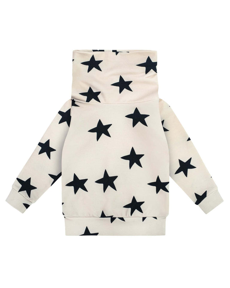 Little dear sophie kids stars white snood sweatshirt