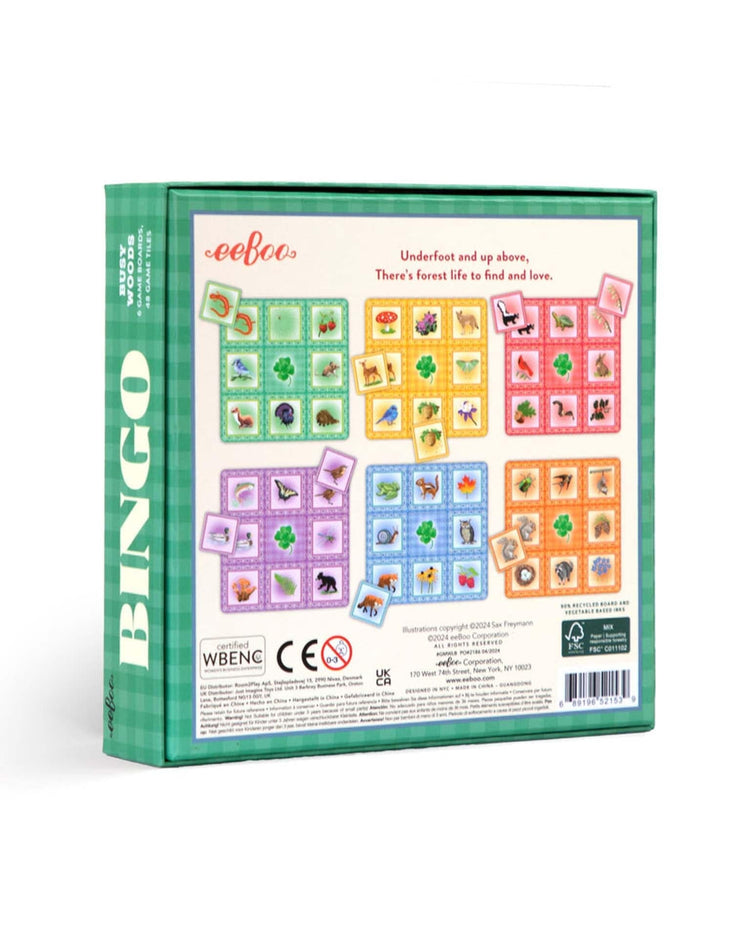 Little eeboo play busy woods bingo