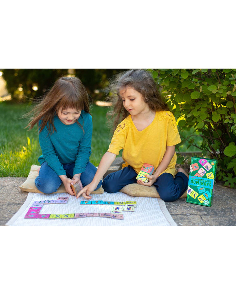 Little eeboo play giant shiny dinosaur dominoes