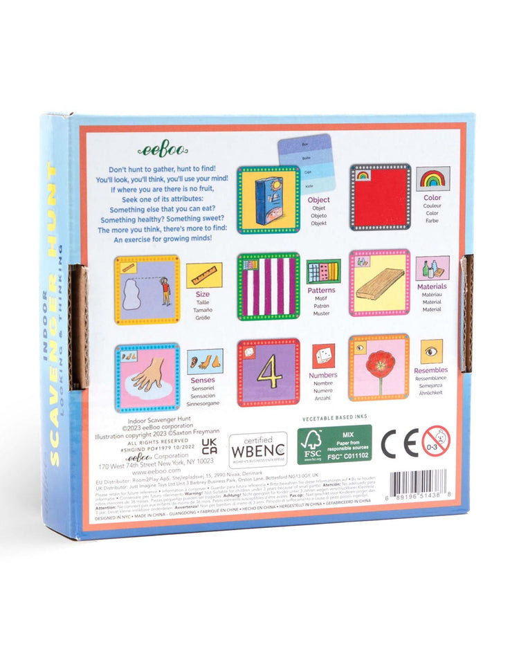 Little eeboo play indoor scavenger hunt game