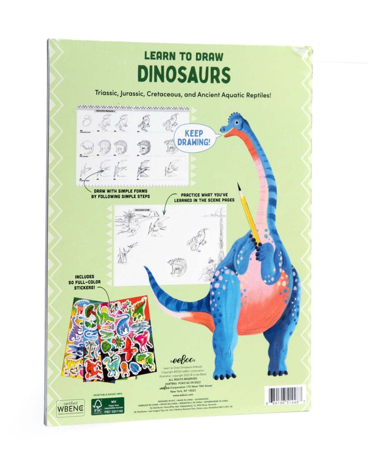 Little eeboo play learn to draw dinosaurs