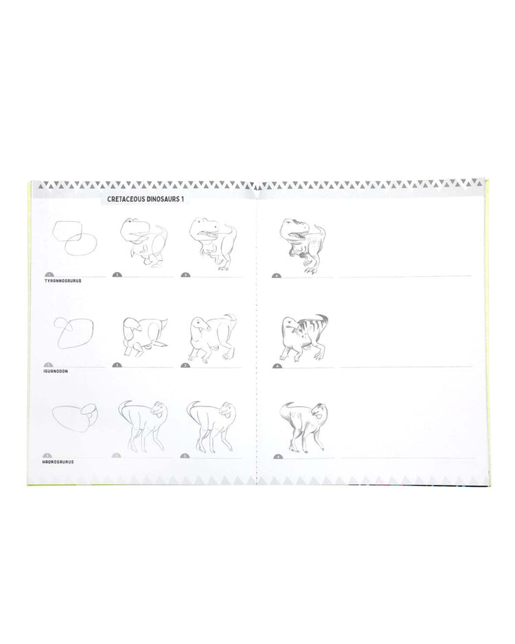 Little eeboo play learn to draw dinosaurs