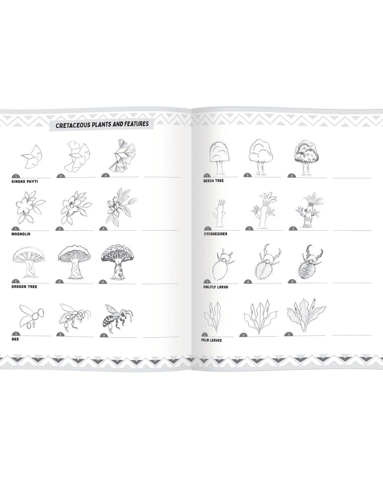 Little eeboo play learn to draw dinosaurs