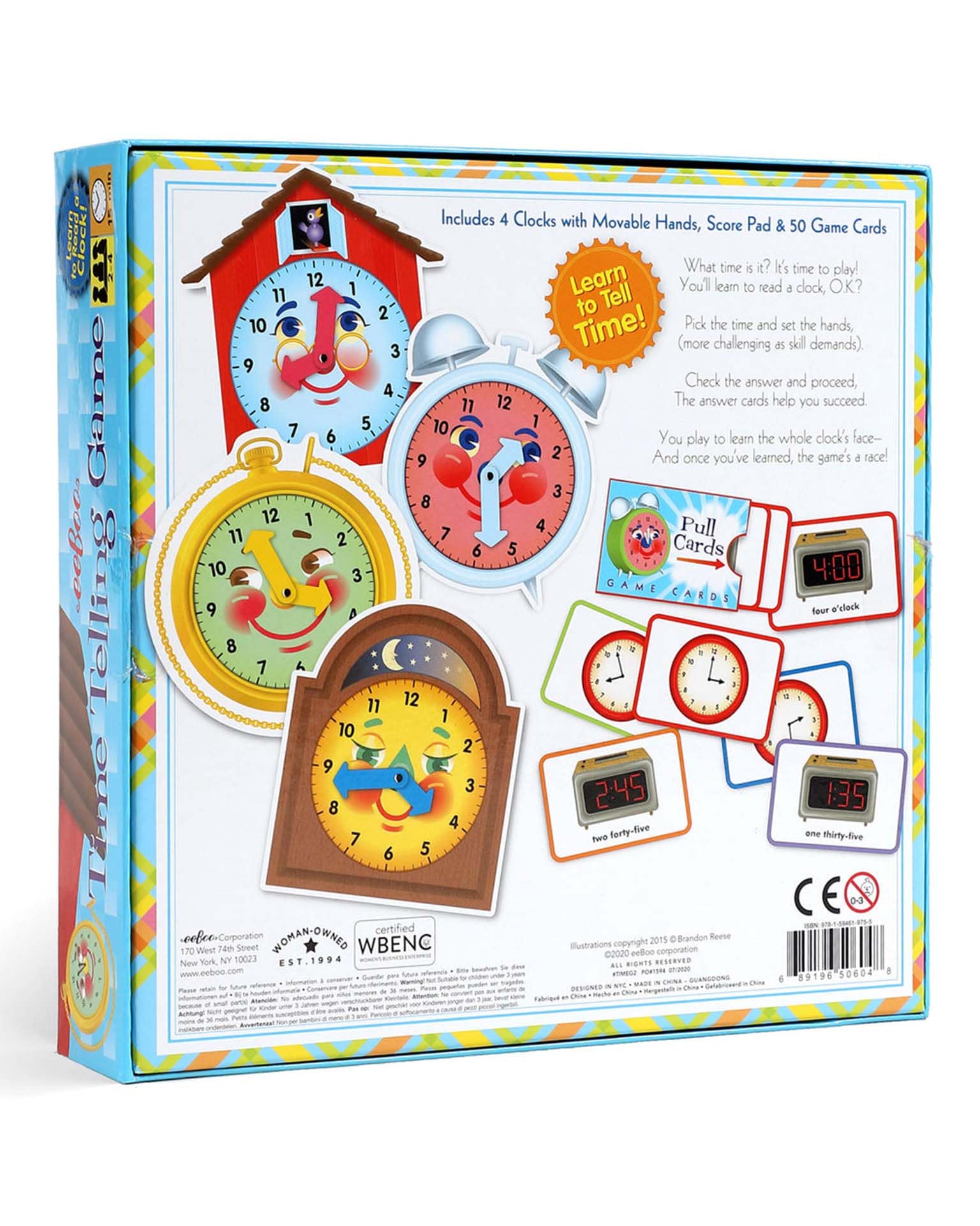 Little eeboo play telling time game