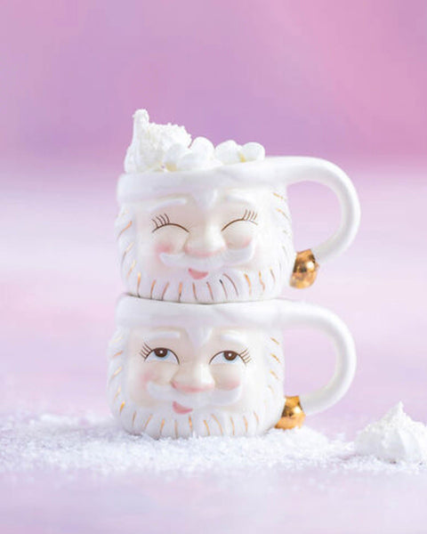 180 Degrees Brown Mrs. Papa Noel Ceramic Mugs, 4 Styles Available