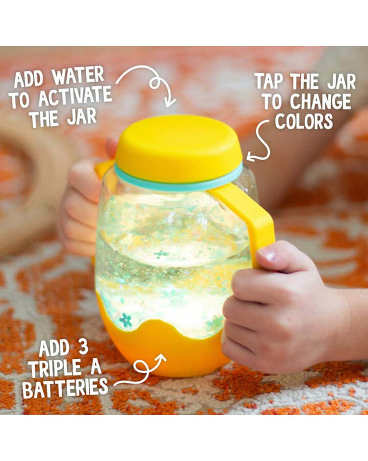 Little glo pals play yellow sensory play jar
