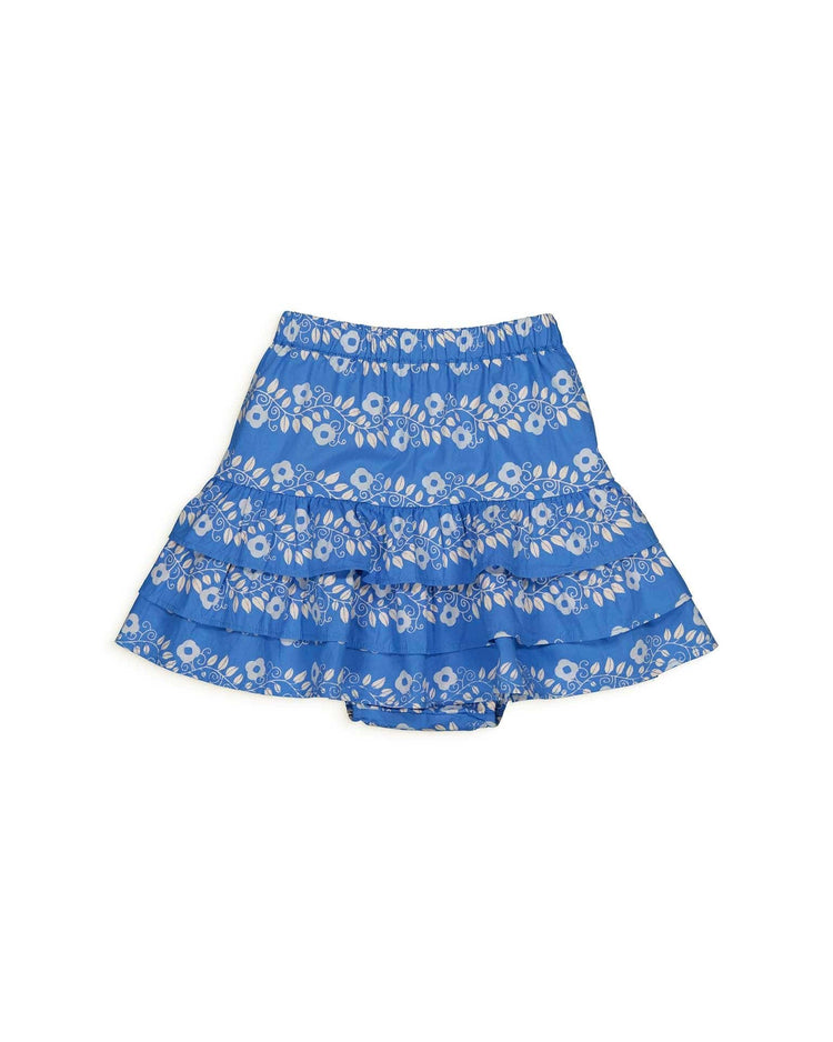 Little hello simone kids lea skirt in farandole blue