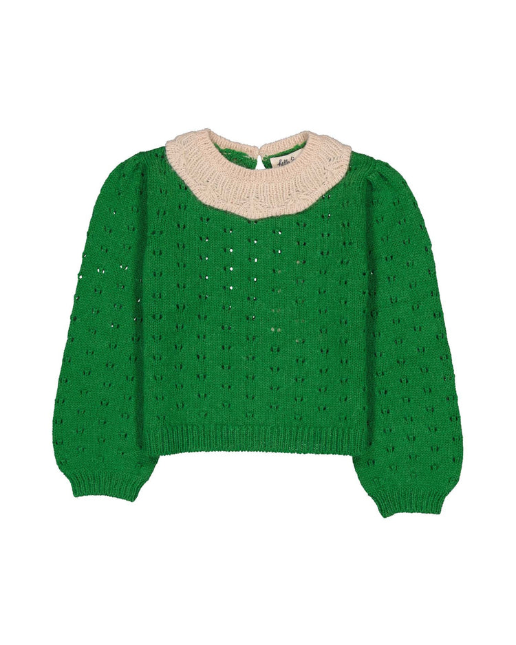 Little hello simone kids mathilde sweater green