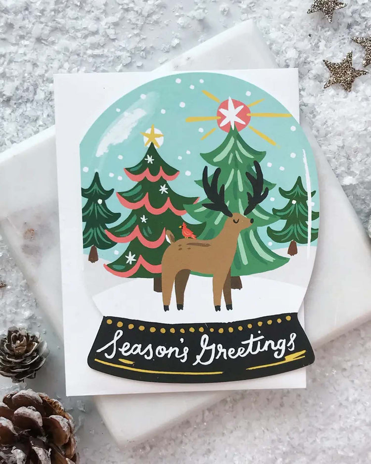 Little idlewood co. party snow globe card