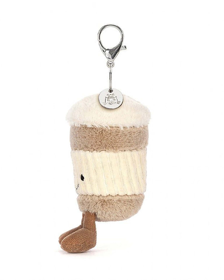 Little jellycat play amuseable coffee-to-go bag charm