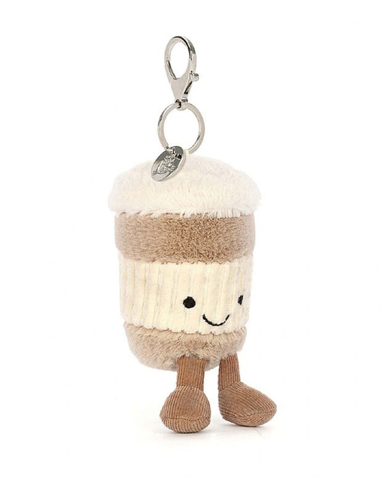 Little jellycat play amuseable coffee-to-go bag charm