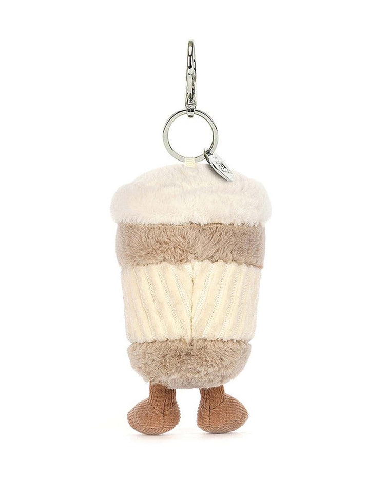 Little jellycat play amuseable coffee-to-go bag charm