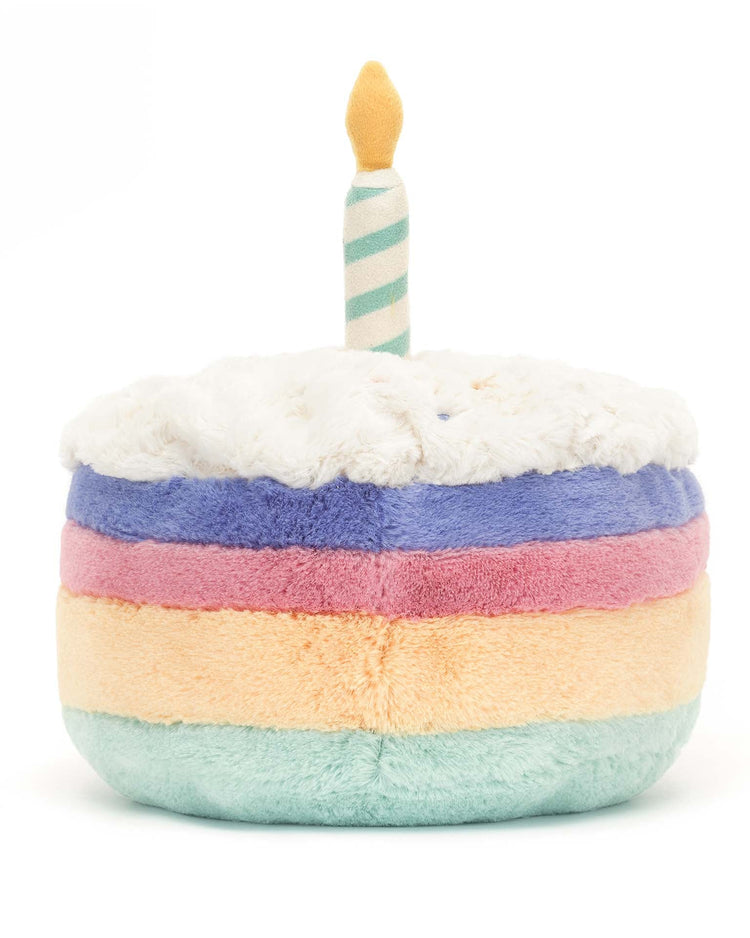 Little jellycat play amuseable rainbow birthday cake