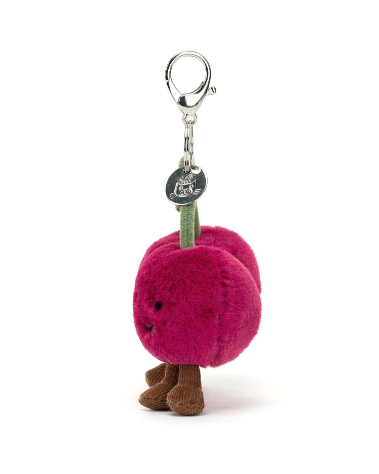 Little jellycat play amuseables cherries bag charm