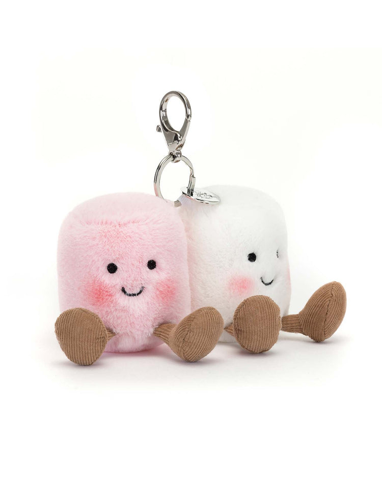 Little jellycat play amuseables pair of marshmallows bag charm