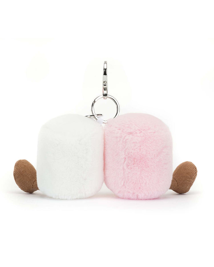 Little jellycat play amuseables pair of marshmallows bag charm