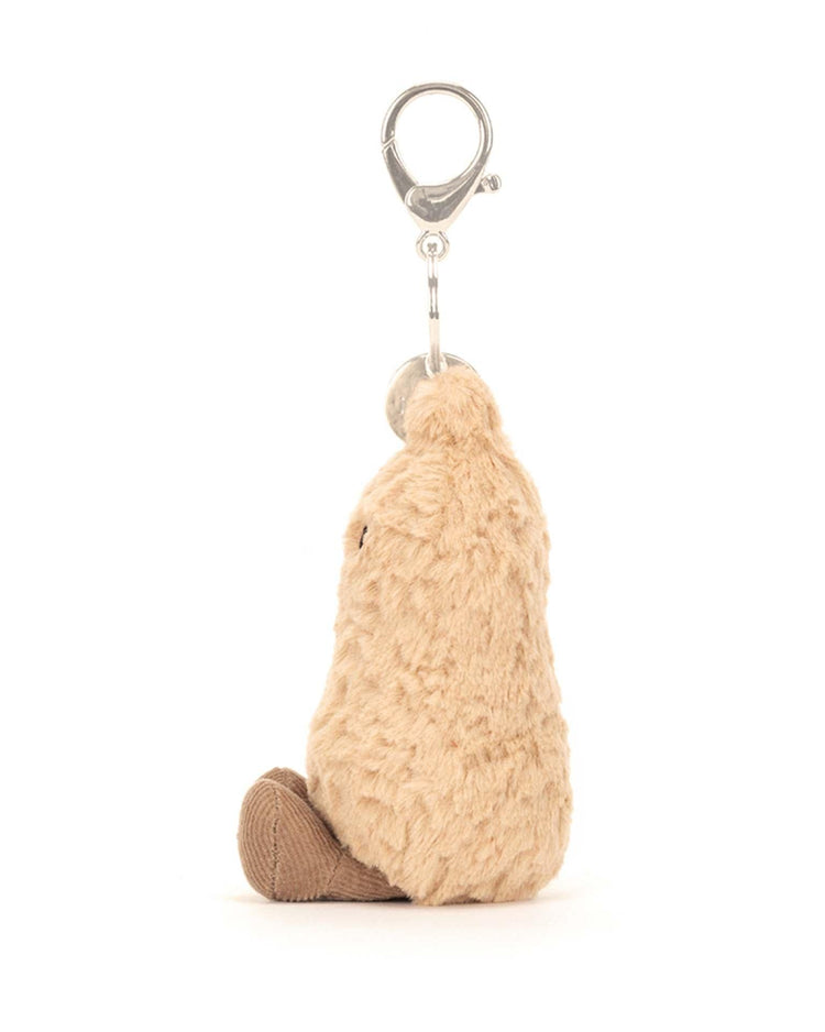 Little jellycat play amuseables peanut bag charm