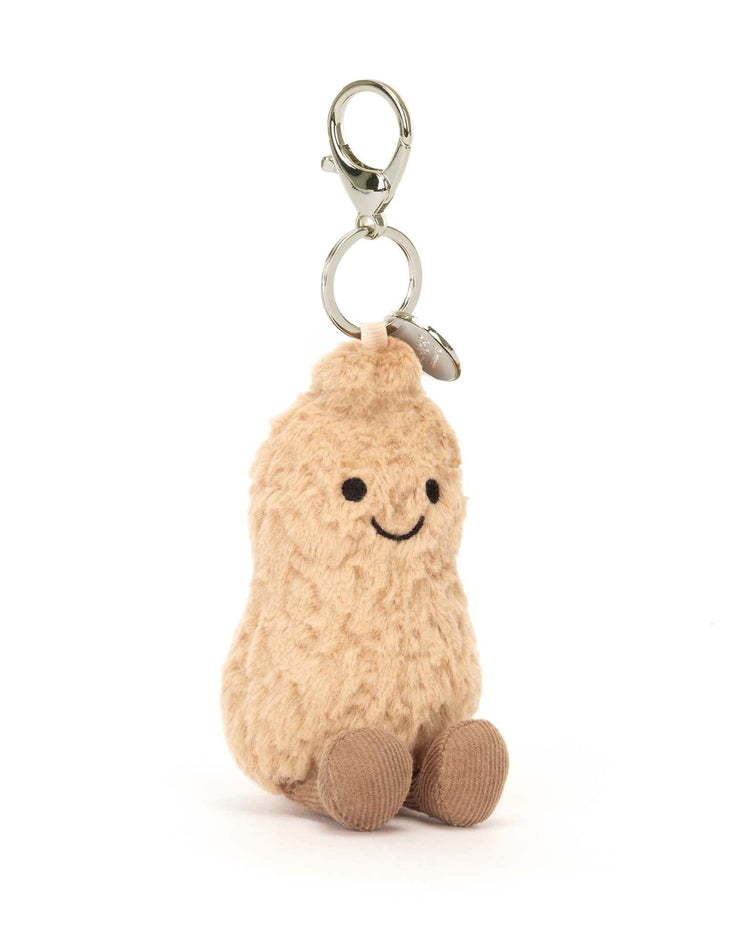 Little jellycat play amuseables peanut bag charm
