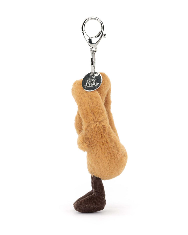 Little jellycat play amuseables pretzel bag charm