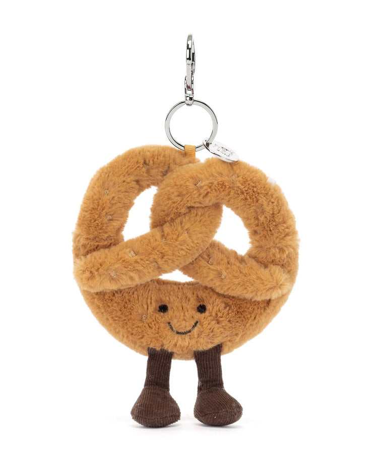Little jellycat play amuseables pretzel bag charm