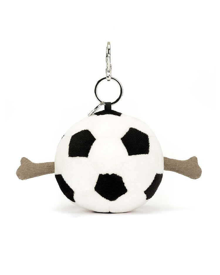 Little jellycat play amuseables sports soccer bag charm