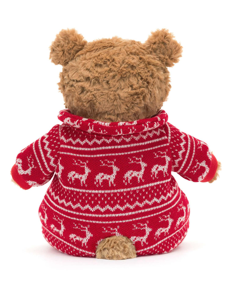jellycat bartholomew bear winter pajamas play Little