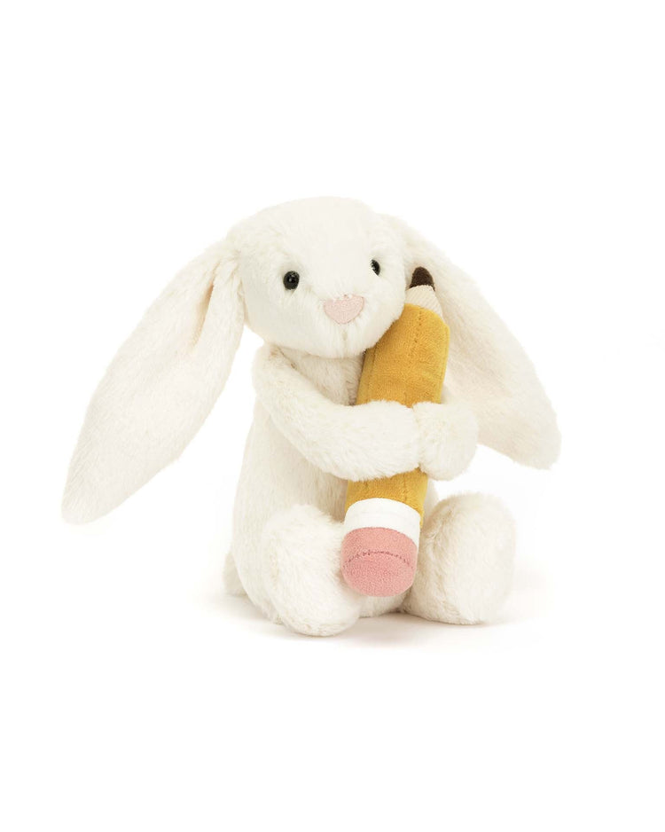 Little jellycat play bashful bunny with pencil