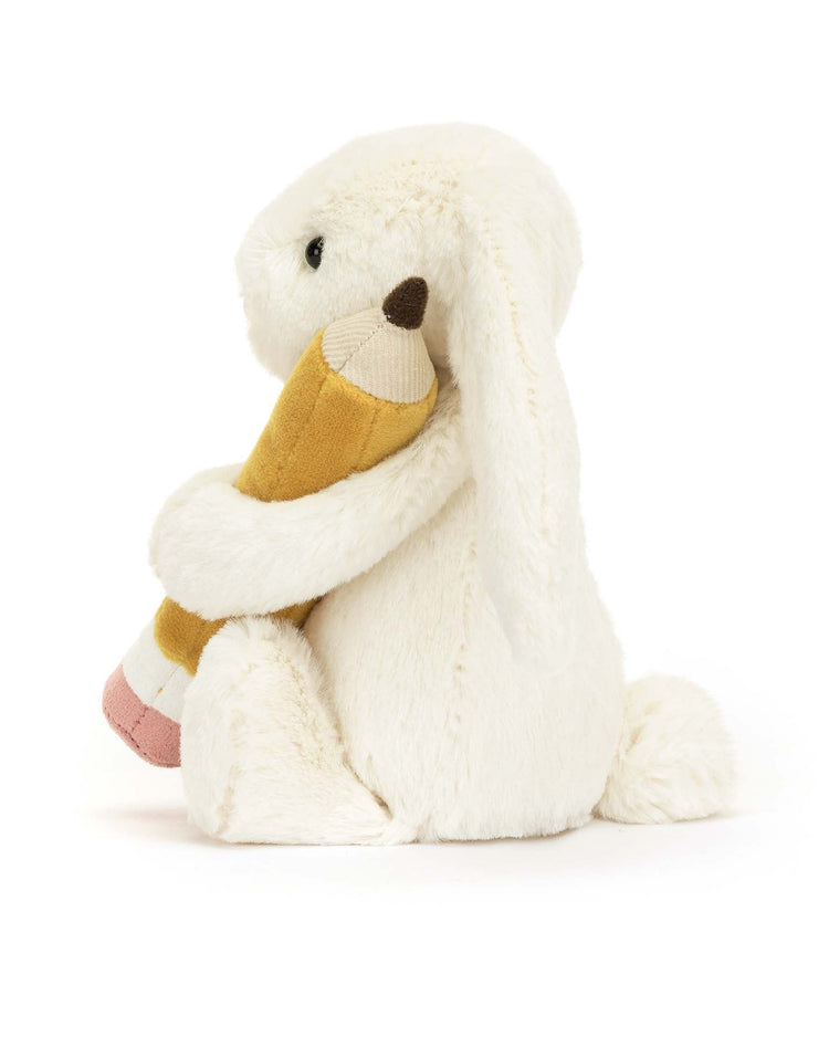 Little jellycat play bashful bunny with pencil