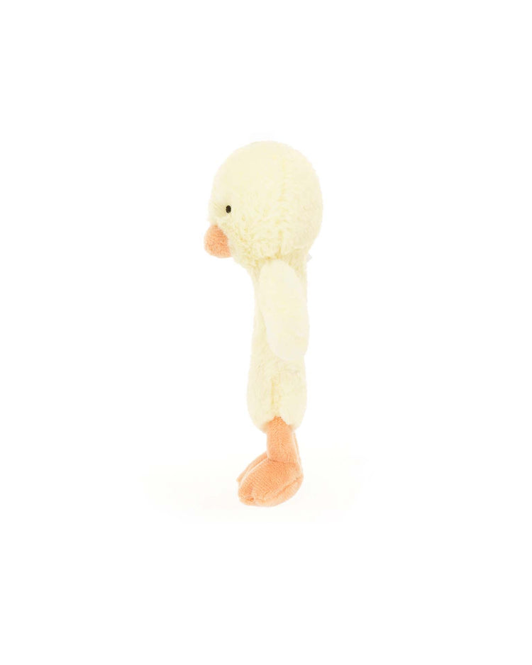 Little jellycat play bashful duckling ring rattle