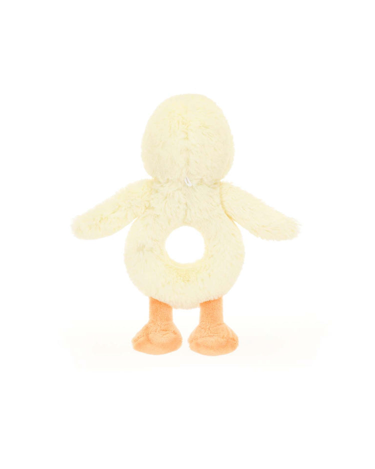Little jellycat play bashful duckling ring rattle