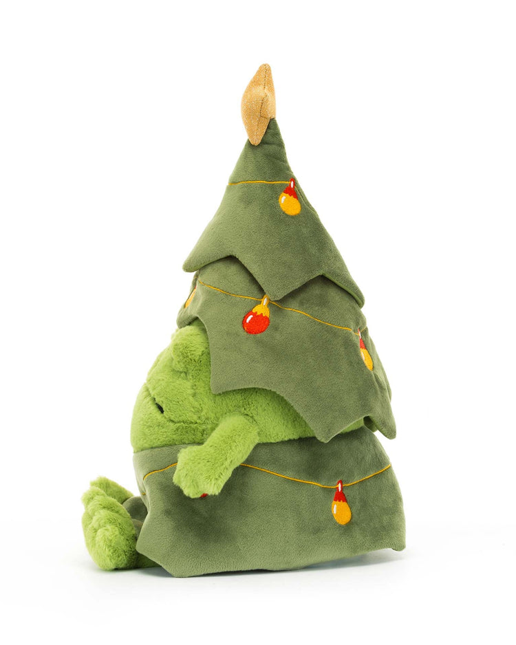 Little jellycat play christmas tree ricky rain frog