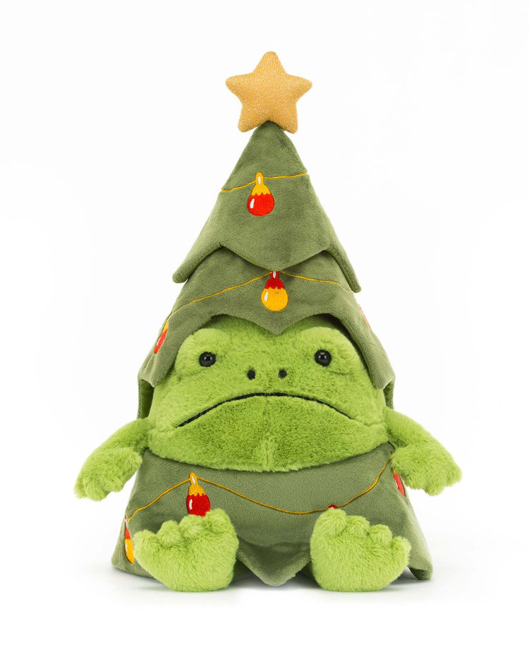 Little jellycat play christmas tree ricky rain frog