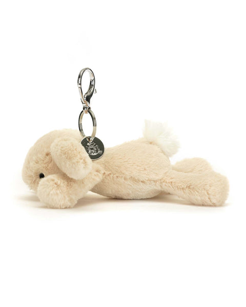 jellycat smudge rabbit bag charm at Little