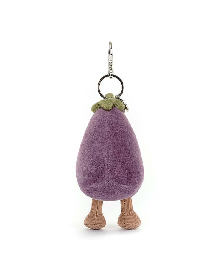 Little jellycat play vivacious aubergine bag charm