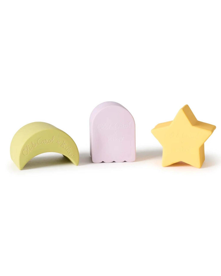 Little kiko+ and gg* play 3 geometric figures baby stacking star blocks