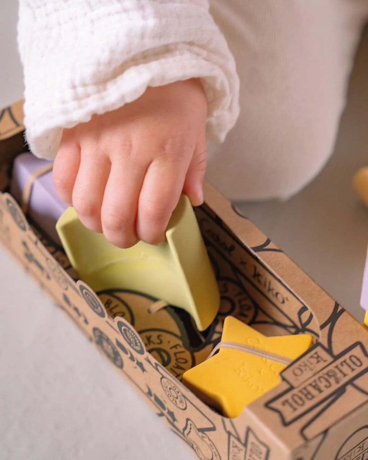 Little kiko+ and gg* play 3 geometric figures baby stacking star blocks