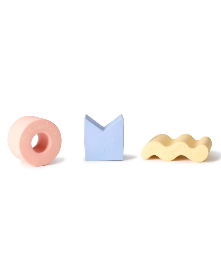 Little kiko+ and gg* play 3 geometric figures baby stacking toy blocks