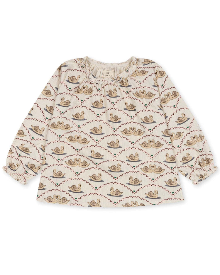 Little konges sløjd KIDS chleo blouse in swan