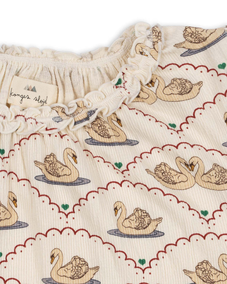 Little konges sløjd KIDS chleo blouse in swan