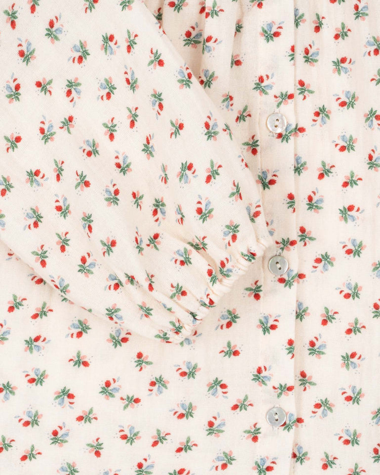 konges sløjd coco frill shirt in fleur tricolore kids Little