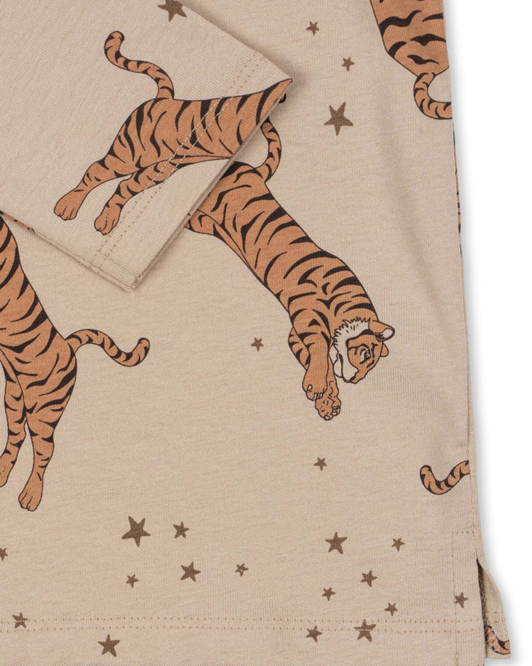 Little konges sløjd kids drey long sleeve tee in tiger